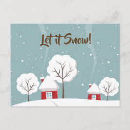 Laisser les cartes postales de neige