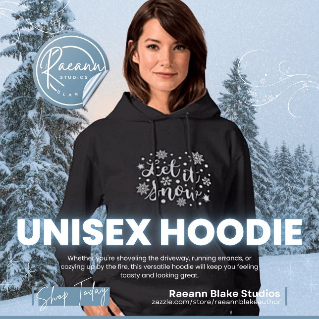 Laisser neiger hiver Unisex Sweat - shirt à capuch (Créateur téléchargé)