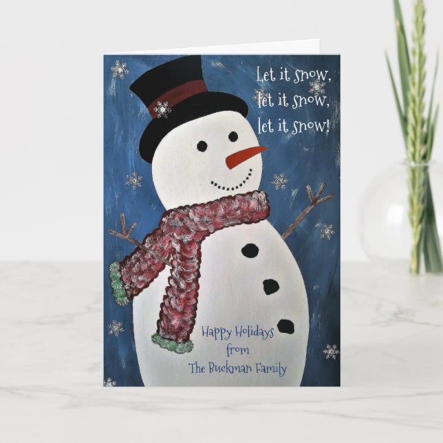 Laisser neiger la carte de Noël (Devant)