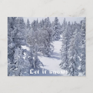 Laisser neiger les cartes postales