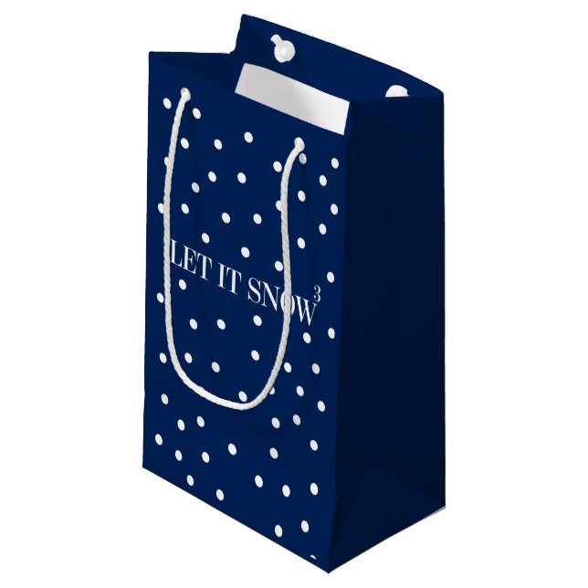 Laisser neiger Noël Sac cadeau de Noël (Devant Angle)