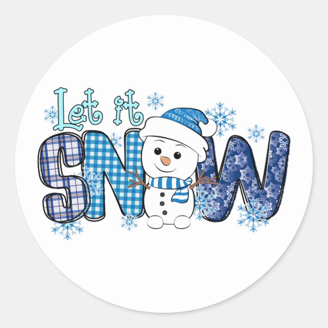 Laisser neiger Stickers Stickers Stickers (Devant)