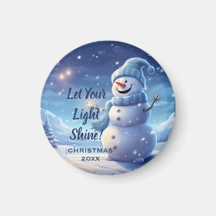 "Laissez briller votre lumière !" – Magnet de Noël