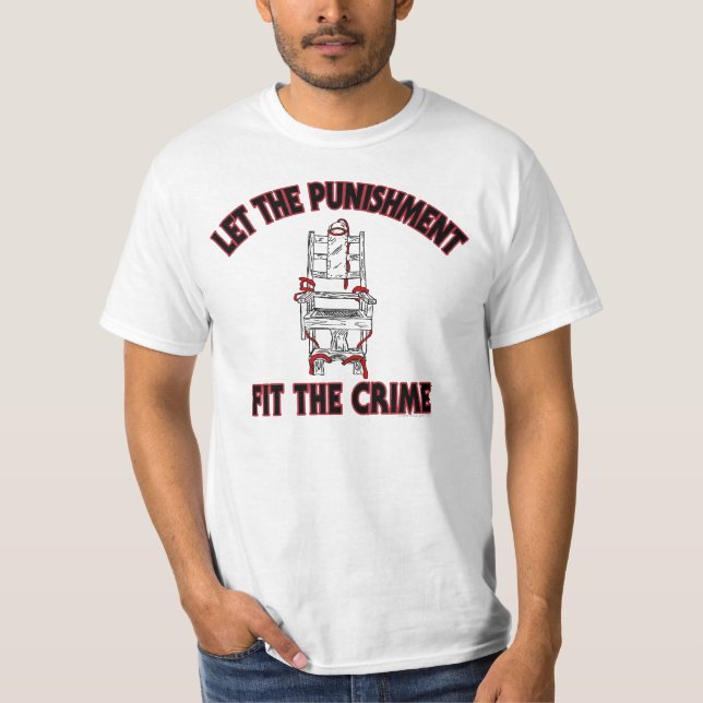 Laissez la punition adapter le blanc de T-shirt de (Devant)