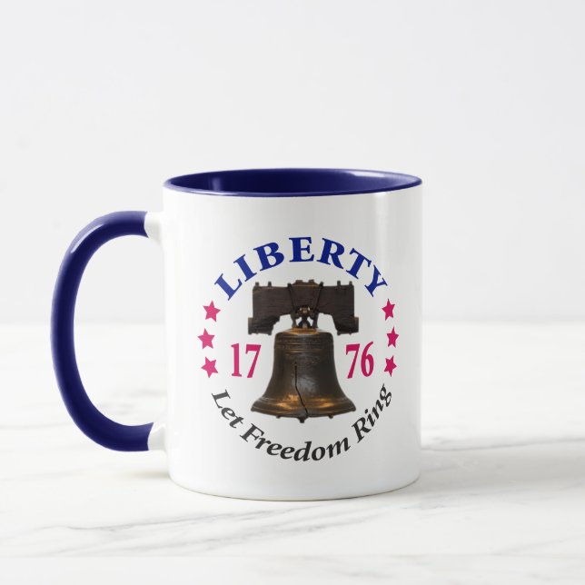LAISSEZ LA TASSE DE CAFÉ D'ANNEAU DE LIBERTÉ (Gauche)