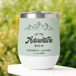 Laissez L'Aventure Commencer Sage Green Mariage