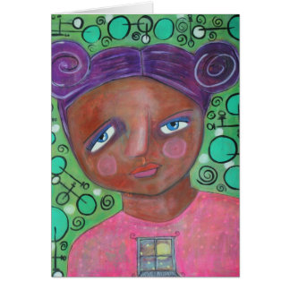 Laissez le clair de lune dans la carte vierge