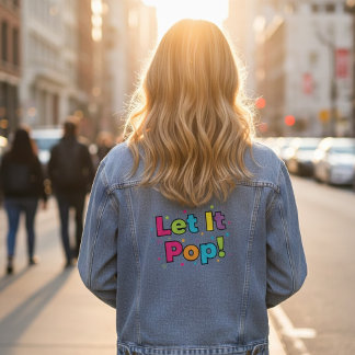 Laissez-le exploser ! Veste en jean