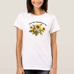 Laissez le soleil dans le bébé de dames - T-shirt