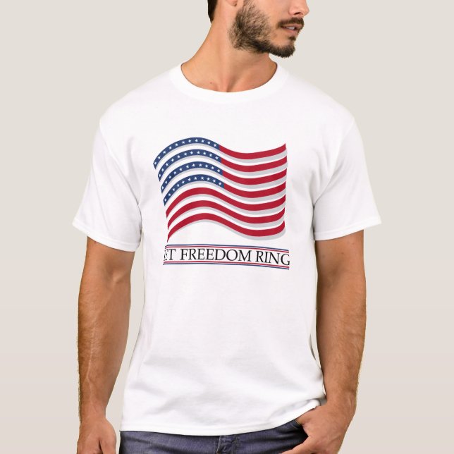 Laissez le T-shirt d'anneau de liberté (Devant)