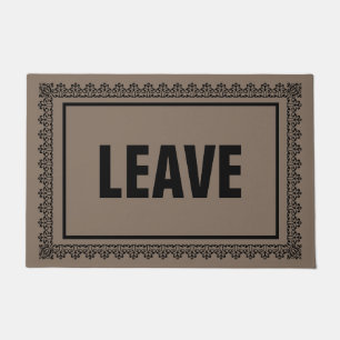 Laissez le tapis de porte