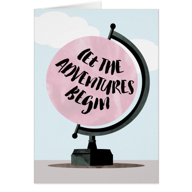 Laissez les aventures commencer la carte de globe (Devant)