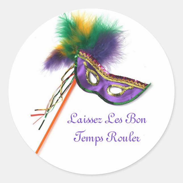 Laissez Les Bon Temps Rouler ! Autocollant (Devant)