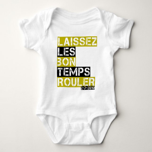 Laissez les Bon Temps rouler Baby Strampler (Vorderseite)