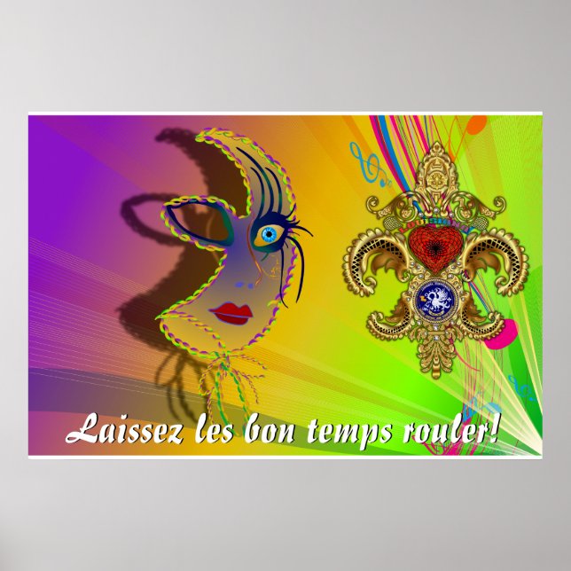 Laissez les bon temps rouler! Hinweise Poster (Vorne)