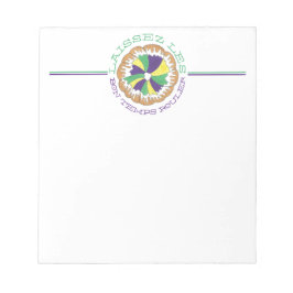 Laissez Les Bon Temps Rouler Mardi Gras King Cake Notizblock
