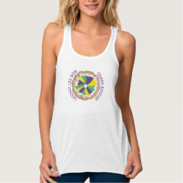 Laissez Les Bon Temps Rouler Mardi Gras King Cake Tank Top