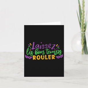Laissez Les Bon Temps Rouler Mardi Gras Party Cost Karte