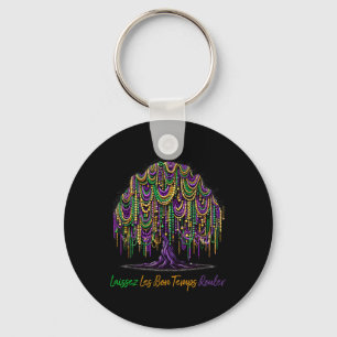Laissez Les Bon Temps Rouler Mardi Gras Tree Beads Schlüsselanhänger