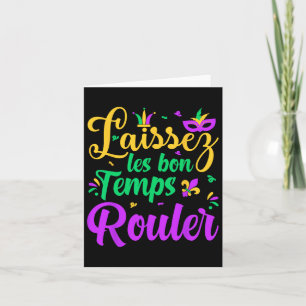 Laissez Les Bon Temps Rouler Matching Mardi Gras P Karte
