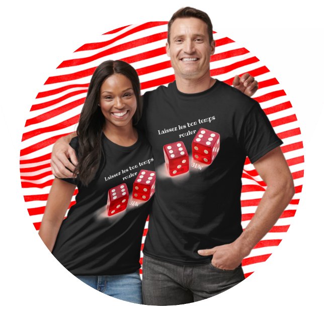 Laissez les Bon Temps Rouler Red Dice T - Shirt (Von Creator hochgeladen)
