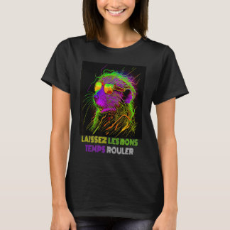 Laissez Les Bons Temps Rouler Mardi Gras Nutria Ne T-Shirt