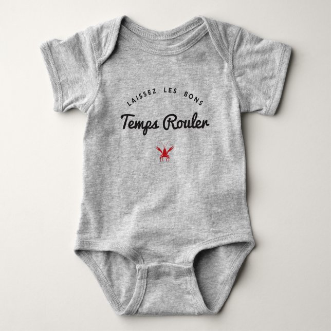 Laissez Les BonsTemps Rouler Baby Strampler (Vorderseite)