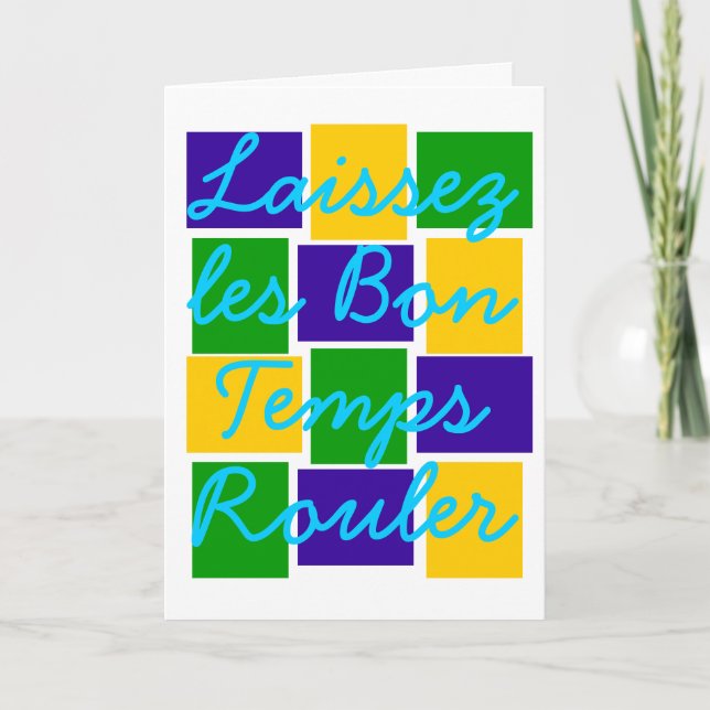 Laissez les BonTemps Rouler Karte (Vorderseite)