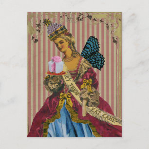 Laissez-Les Manger Du Gâteau ~ Carte Postale / Inv