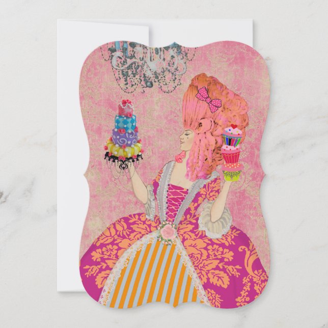 Laissez-les manger du gâteau ~ Invitations / RSVP  (Devant)