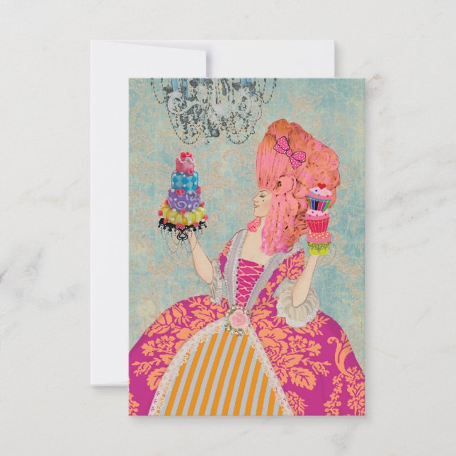 Laissez-les manger du gâteau ~ Invitations / RSVP  (Devant)