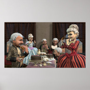 Laissez-Les Manger Du Gâteau - Petite Poster