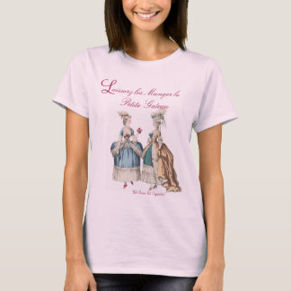 Laissez-les manger le T-shirt rose de petits