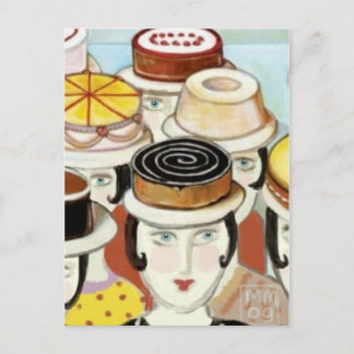 Laissez-Les Porter Une Carte Postale De Gâteau