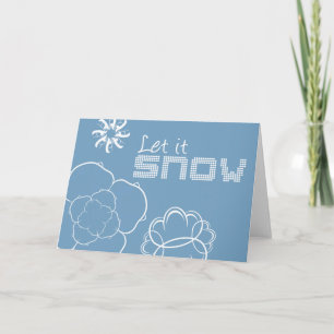 Laissez-lui la carte de voeux de neige