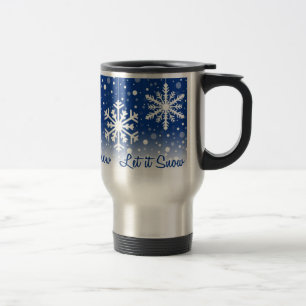 Laissez lui neiger bleu - tasse