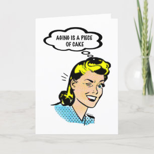 Laissez-moi manger un gâteau carte d'anniversaire