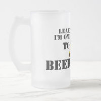 Laissez-moi seul - tasse de bière grincheuse