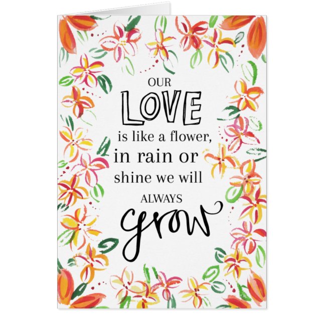 Laissez notre AMOUR se développer (Devant)