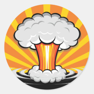 Laissez tomber la bombe - autocollant