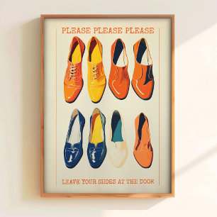 Laissez Vos Chaussures à la Porte Art Mural Imprim