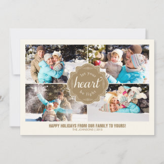 Laissez Votre Coeur Être Un Carte photo De Vacance