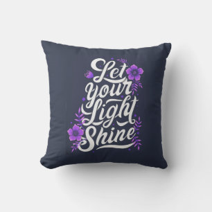 Laissez Votre Lumière Briller Coussin Extérieur