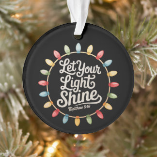 Laissez Votre Lumière Briller Lumières de Noël Chr