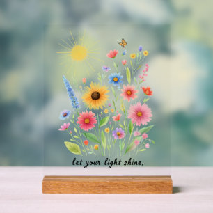 Laissez-vous éclairer les fleurs et le soleil