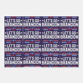 Laissons aller Brandon Wrapper Papier Feuille Plat
