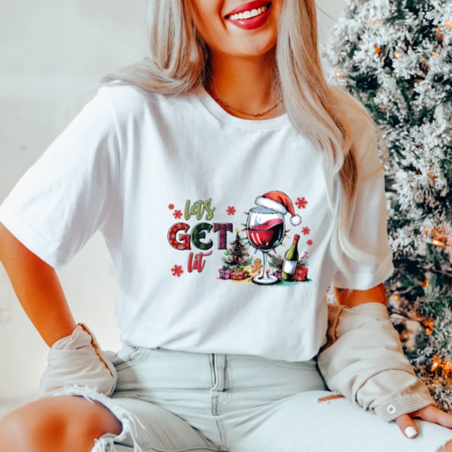 Laissons tomber" T-shirt de Noël féminin (Créateur téléchargé)