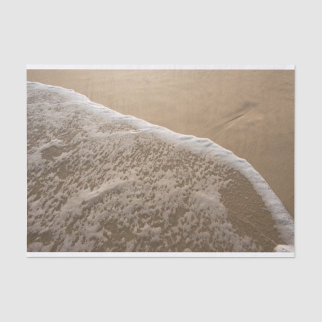 Lait de chaux d'océan sur le papier de soie de (Recto)