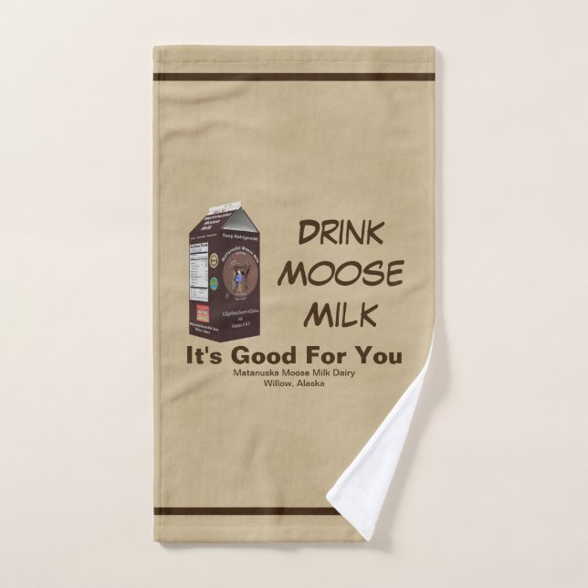 Lait d'orignal Matanuska (Serviette à main)