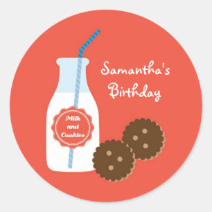 Lait et biscuits Sticker favori pour l'anniversair